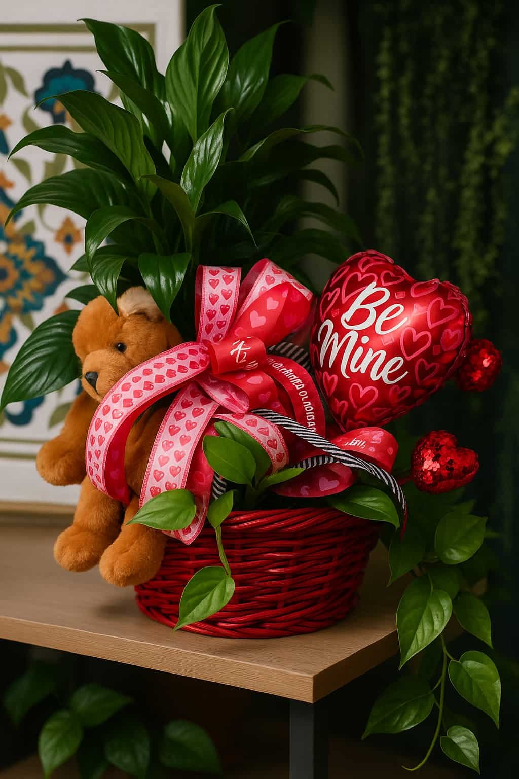 Flowers and Teddy Bear Arrangements
